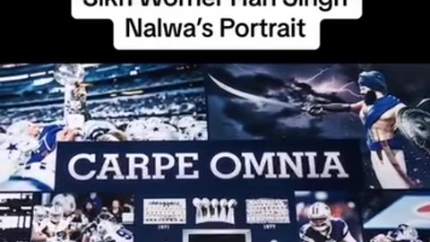 Dallas Cowboys Using Sikh Worrier Hari Singh Nalwa's Portrait