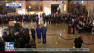 Trump Speaking at Capitol Service For Billy Graham