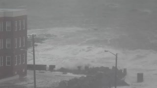 Live Scary Hurricane Footage by Seaside Apartment