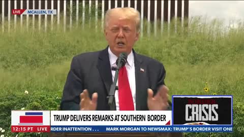 Trump at the border: It's to stop human trafficking