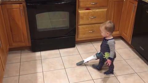 Logan Loves Vacuuming