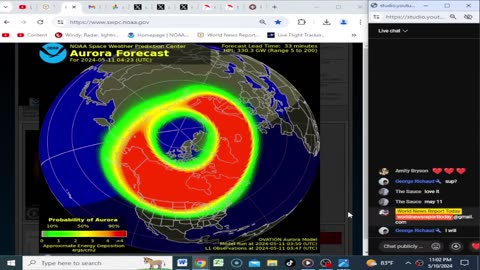 ***Aurora Borealis Live With World News Report Today May 10th 2024!***