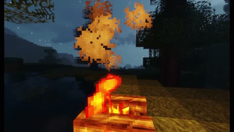 Cozy Minecraft campfire