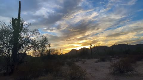 Timelapse Sunrise in AZ Desert