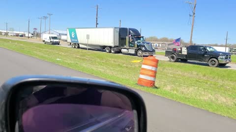 SAW THE PEOPLES CONVOY GOING THRU ARKANSAS