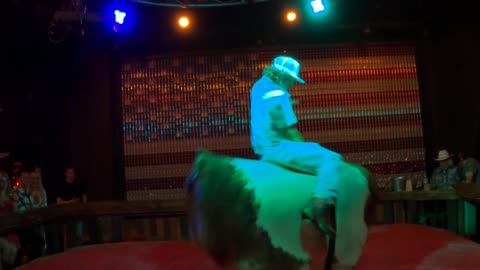 Mechanical bull riding in Las Vegas: 2 Most Wanted rustlers challenge the sheriff in the white hat