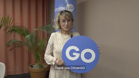 Päivi Räsänen said thank you to CitizenGO