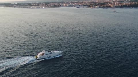 Croatia by drone shark seen