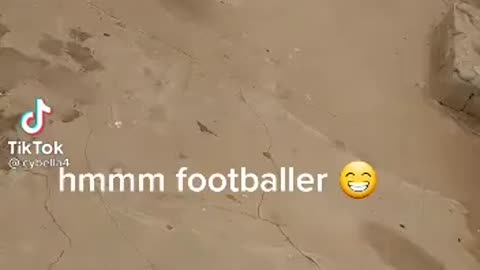 cock plays soccer