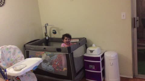 baby scares her dad