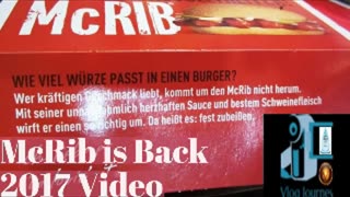 McRib Is Back 2017