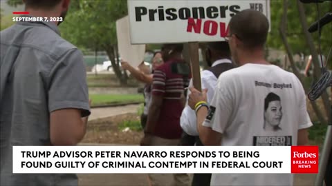 Peter Navarro Lambasts Biden DOJ, Talks Possible Prison Sentence After Guilty Verdict | Full Remarks