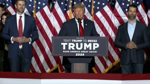 Former President Trump calls for unity in victory speech at Iowa caucuses