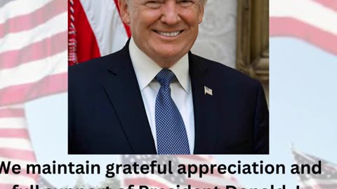 We appreciate and support President Trump!