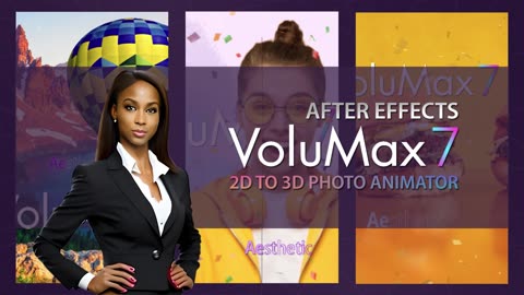 AFTER EFFECTS VOLUMAX 7 - 2D to 3D PHOTO ANIMATOR TEMPLATE or PROJECT FILES