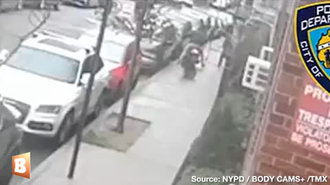MOPED MUGGERS: Crooks DRAG WOMAN BY NECKLACE on NYC Sidewalk