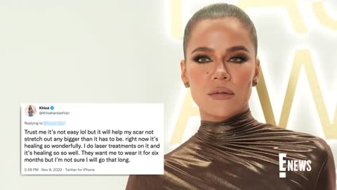 Khloe Kardashian Gives Scar Update After Tumor Removal | E! News