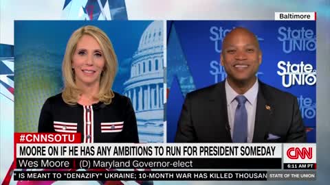 Wes Moore tells CNN he's "not interested" in running for president