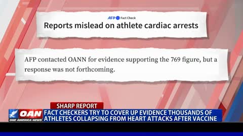 Fact checkers try to cover up evidence 1000's of athletes collapse from heart attacks after vaccine