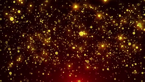 Golden Particles Looped Background Animation