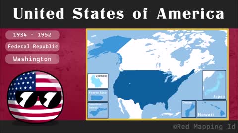 Evolution of United States (1585 - 2022)
