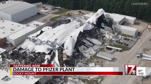 NEW – Pfizer's Manufacturing Facility in Rocky Mount, NC Was Hit By an EF-2 Tornado Today