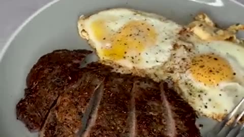 Steak & Eggs, The Perfect High Protein Breakfast #Shorts