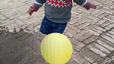 Baby funny play