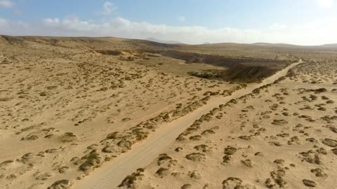 4K DESERT DRONE - Nature Background