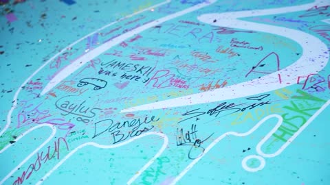 100 YouTubers Signed My Tesla!