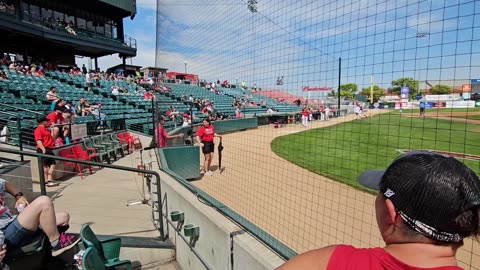 Nate and Jude K kids for redhawks game