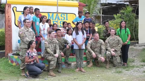 Balikatan 23 | the Philippine Army, U.S. Army Reserve Civil Affairs Team 5 Visit Communities