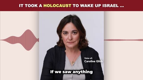 It Took a Holocaust to Wake Up Israel!