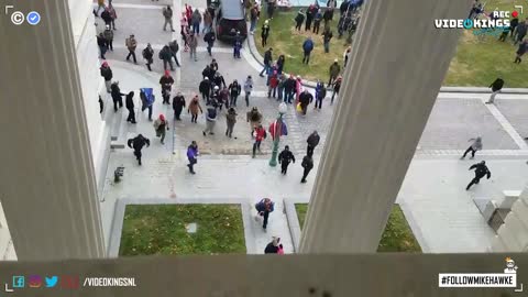 Police does nothing as rioters find their way into the 'sealed' Capitol Hill building