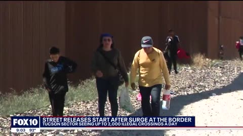 Street releases start after surge at the border
