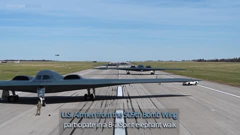 $2 Billion US B-2 Spirit Stealth Aircraft Takeoff
