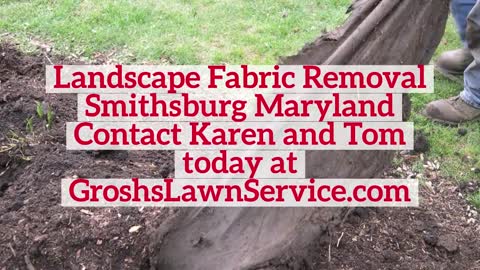 Landscape Fabric Removal Smithsburg Maryland