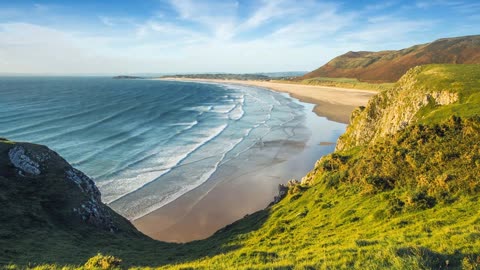 Relax Library: Video 26.Windy day at the beach. Relaxing videos and sounds