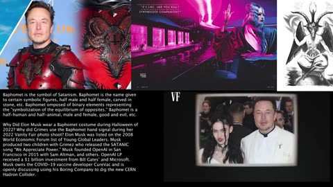 Baphomet | Why Did Elon Musk Dress Up Like Baphomet for Halloween? Why Did Grimes Show the Baphomet Sign During Her Vanity Fair Shoot? Why Grimes Wear a Vantablack Crown to the 2018 MET Gala? + Musk Wearing New World Order Jacket?