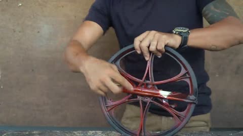 How To Make Amazing Mini Wheel Slingshot | Mini Wheel Slingshot VS Huge Fish
