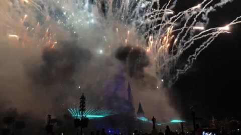 Disney fireworks and brilliant light shows!