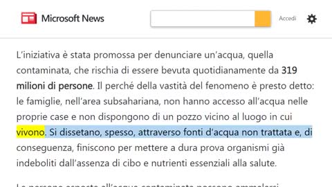 "Water for Africa", bottiglie di acqua contaminata in "vendita" nei negozi italiani