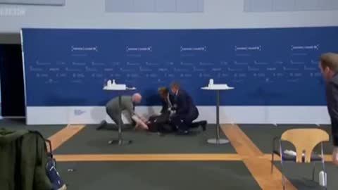 Danish government official faints after taking the jab