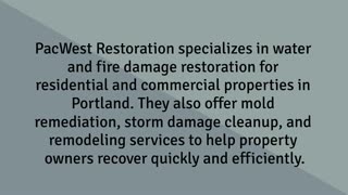 portland water damage restoration company