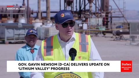 Governor Gavin Newsom Delivers Update On California's Lithium Extraction Efforts