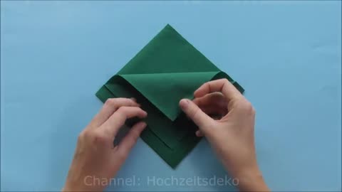 Diy - Handkerchief Folding Design 🦋😻