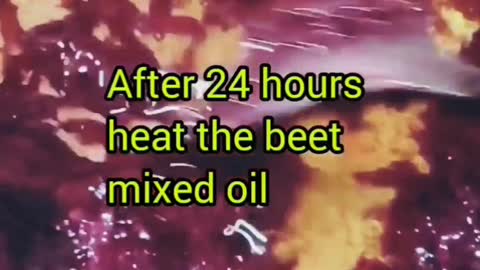 HOW TO MAKE BEET ROOTS OIL AND CREAM