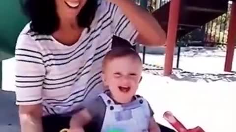 Funny Baby Videos playing # Short 03