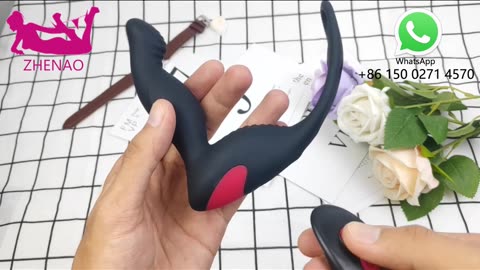 Wholesale Triple 3 in 1 functions sex toys powerful cock ring vibrator men anal prostate massager