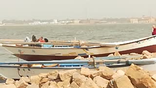 Old Boat Found In Qarun Lake Shore